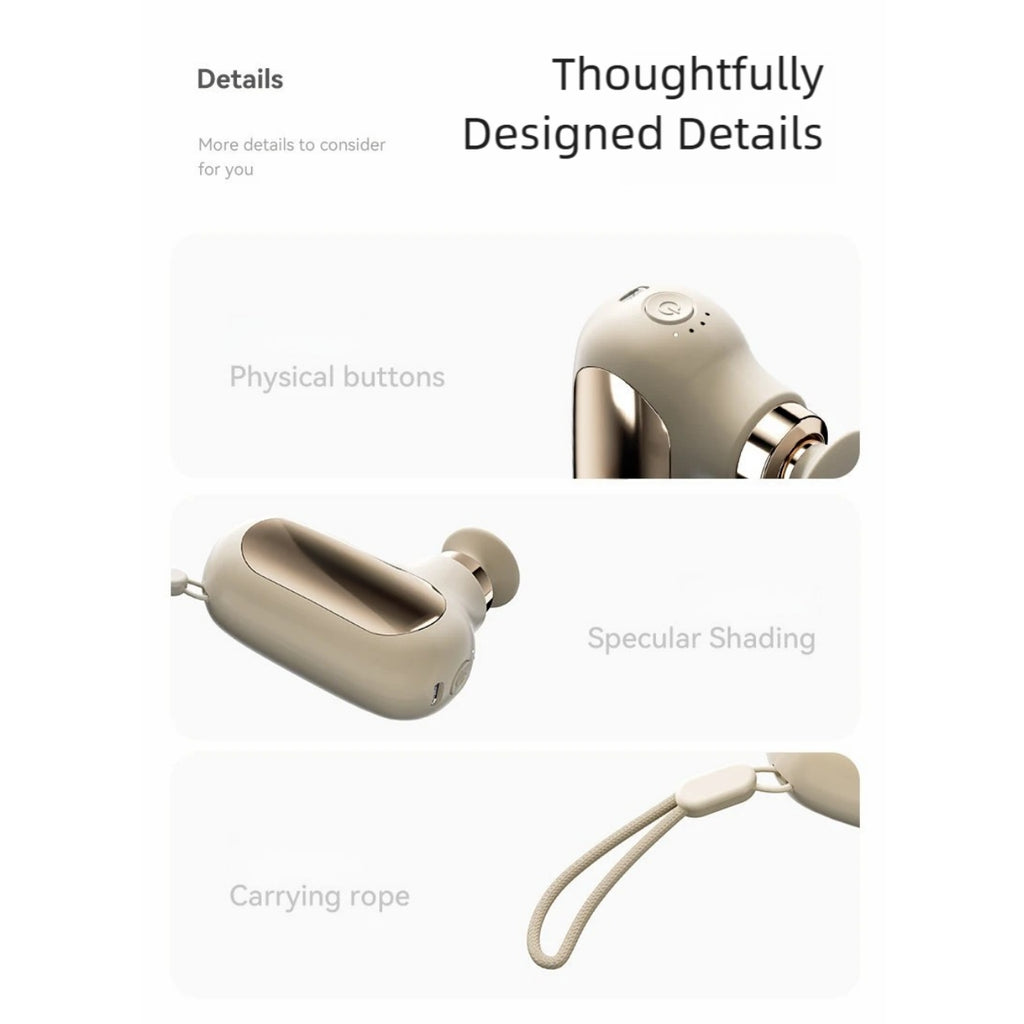 Mini Pocket Massage Gun - Ultra-Portable Muscle Relief (Light Gold)