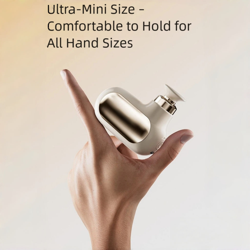 Mini Pocket Massage Gun - Ultra-Portable Muscle Relief (Light Gold)