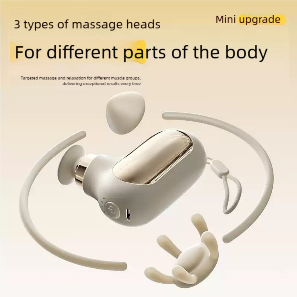 Mini Pocket Massage Gun - Ultra-Portable Muscle Relief (Light Gold)