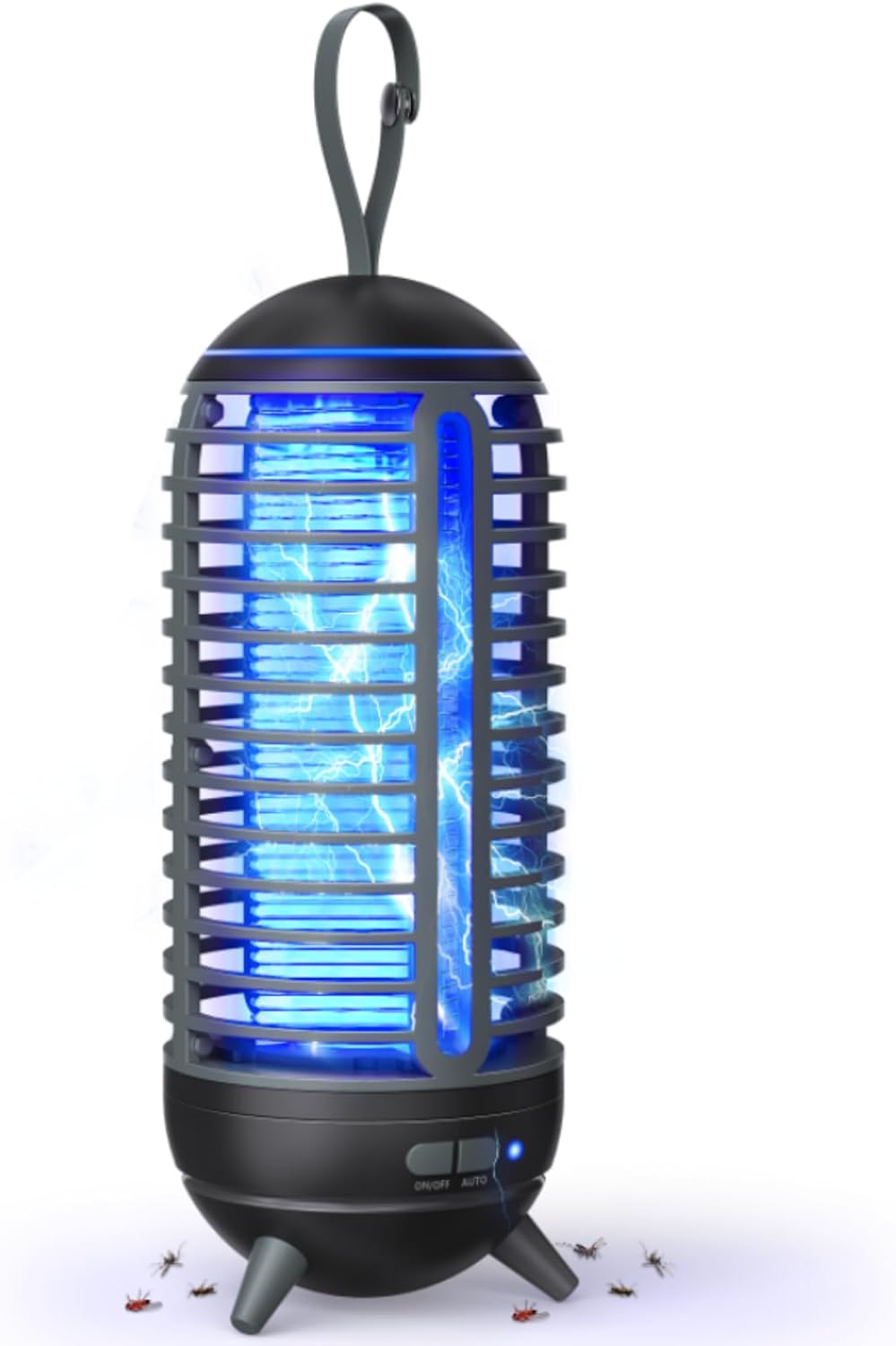 Bug Zapper Outdoor Rechargeable 2 in 1 Wireless Mosquito Killer Lamp 2500mAh Electric Trap Ideal Bug Zapper Indoor for Patio, Home, Backyard, Yard, Garden, Campsite (White)