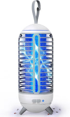 Bug Zapper Outdoor Rechargeable 2 in 1 Wireless Mosquito Killer Lamp 2500mAh Bug Zapper Electric Trap Ideal Fly Zapper Indoor for Patio, Home, Backyard, Yard, Garden, Campsite (Black) 1