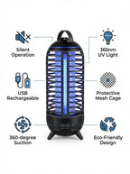 (2-in-1) IP66 Waterproof Mosquito Killer Lamp | USB Rechargeable | Portable