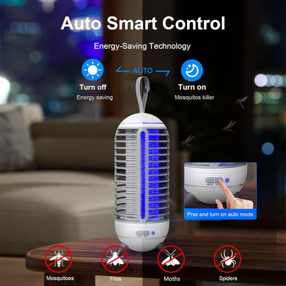 Portaout Electric Trap Outdoor Rechargeable 2 in 1 Wireless Mosquito Killer Lamp for Home, Garden, Campsite