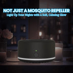 Mosquito Repellent Outdoor Patio, Bug Repellent Outdoor Portable Insect Repeller Rechargeable Mosquito Deterrent Device Camping Hiking (Black, 2 Refills)