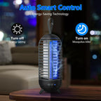 Bug Zapper Outdoor Rechargeable 2 in 1 Wireless Mosquito Killer Lamp 2500mAh Electric Trap Ideal Bug Zapper Indoor for Patio, Home, Backyard, Yard, Garden, Campsite (White)