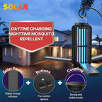 Bug Zapper Outdoor, Solar Bug Zapper with 3 Solar Panels, IP65 Zapper Indoor for Home, 3600mAh Mosquito Killer for Backyard