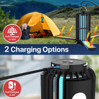 Bug Zapper Outdoor, Solar Bug Zapper with 3 Solar Panels, IP65 Zapper Indoor for Home, 3600mAh Mosquito Killer for Backyard
