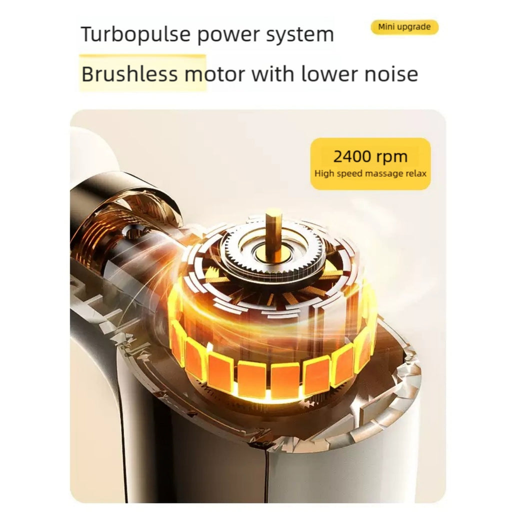 Mini Pocket Massage Gun - Ultra-Portable Muscle Relief (Light Gold)